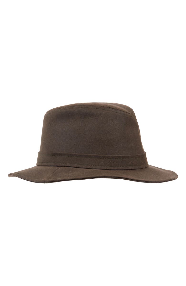 Barbour Vintage Wax Bushman Hat, Alternate, color, Olive