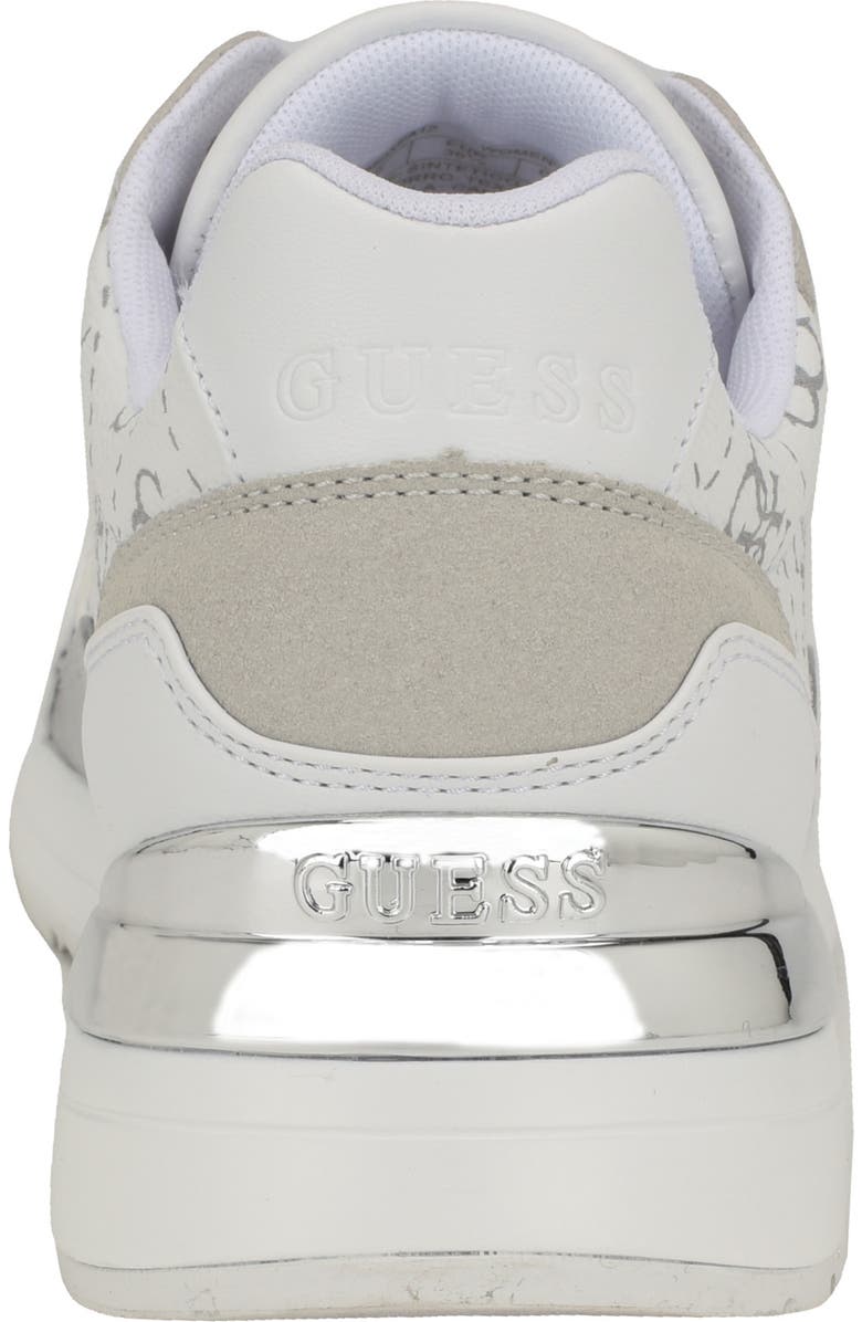 GUESS Moxea Sneaker, Alternate, color, White
