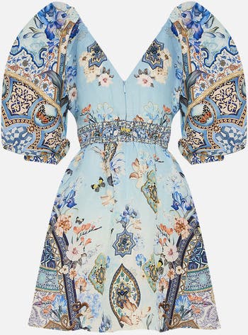 PUFF SLEEVE MINI DRESS AL MANIAL PALACE MEMOIRS