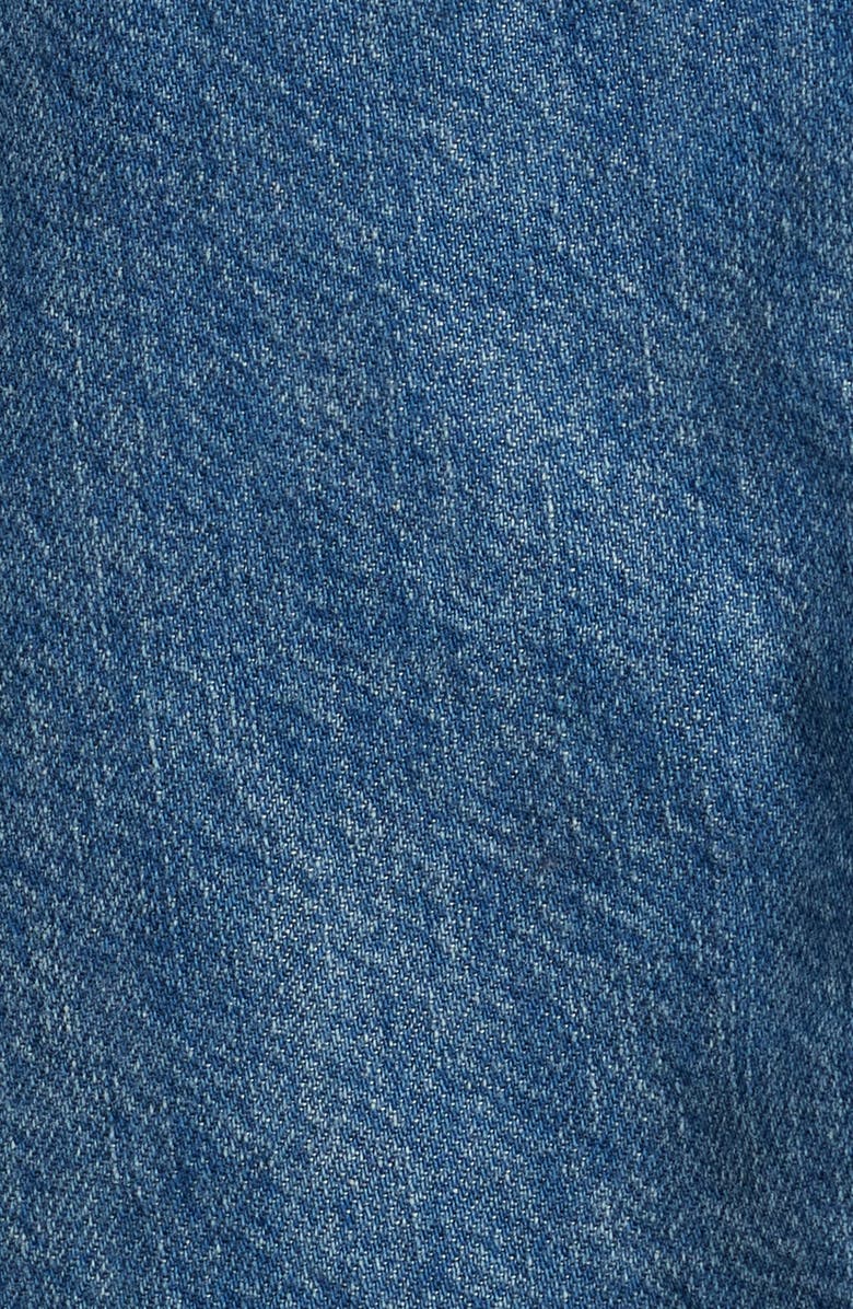 rag & bone Featherweight Crop Denim Button-Up Shirt, Alternate, color, 