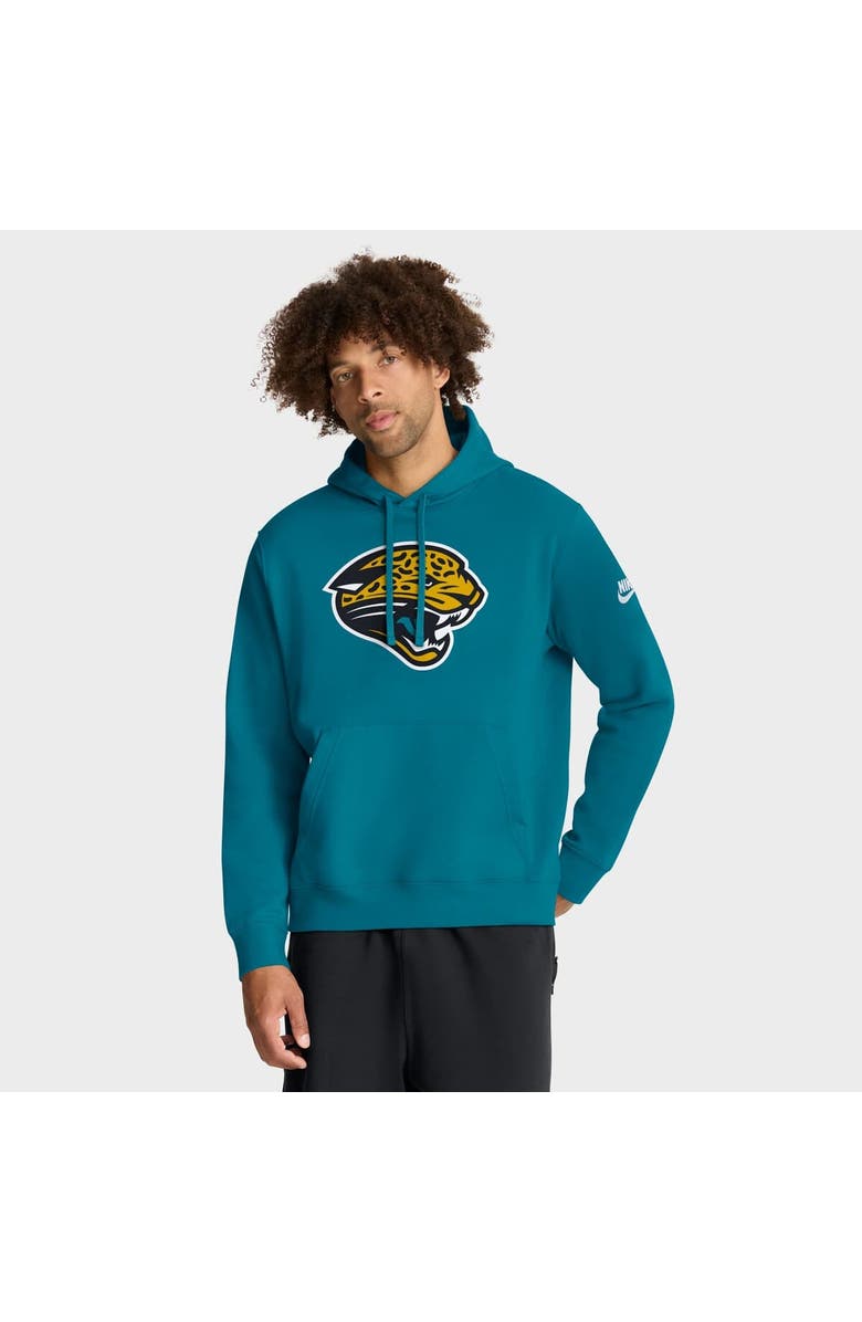 Nike Men's Nike Teal Jacksonville Jaguars Club Fleece Pullover Hoodie, Main, color, Teal
