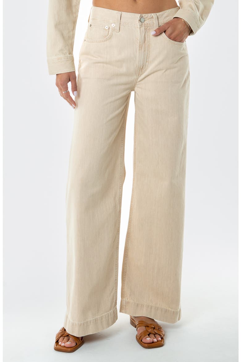 Devon High Waist Wide Leg Jeans, Alternate, color, CANYON SAND