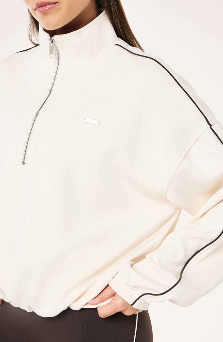 P.E Nation Precision Half Zip Top, Alternate, color, Whisper White