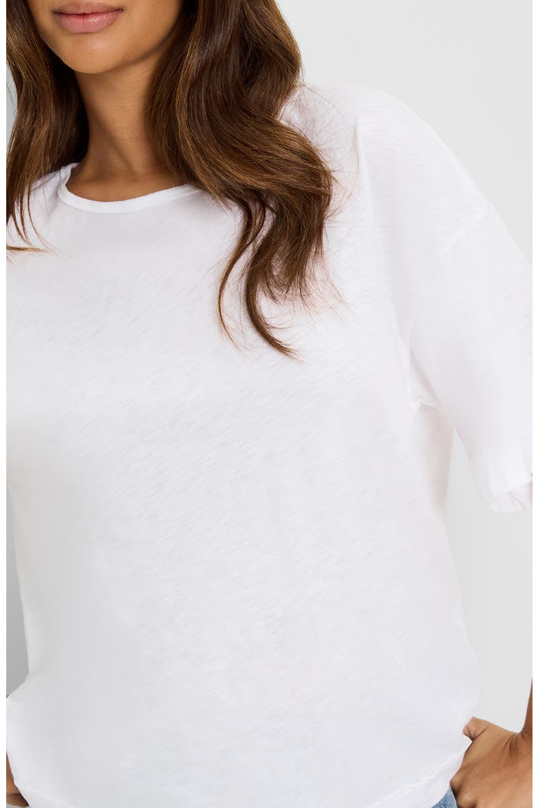 Tilda Oversize Cotton Crewneck T-Shirt, Alternate, color, WHITE