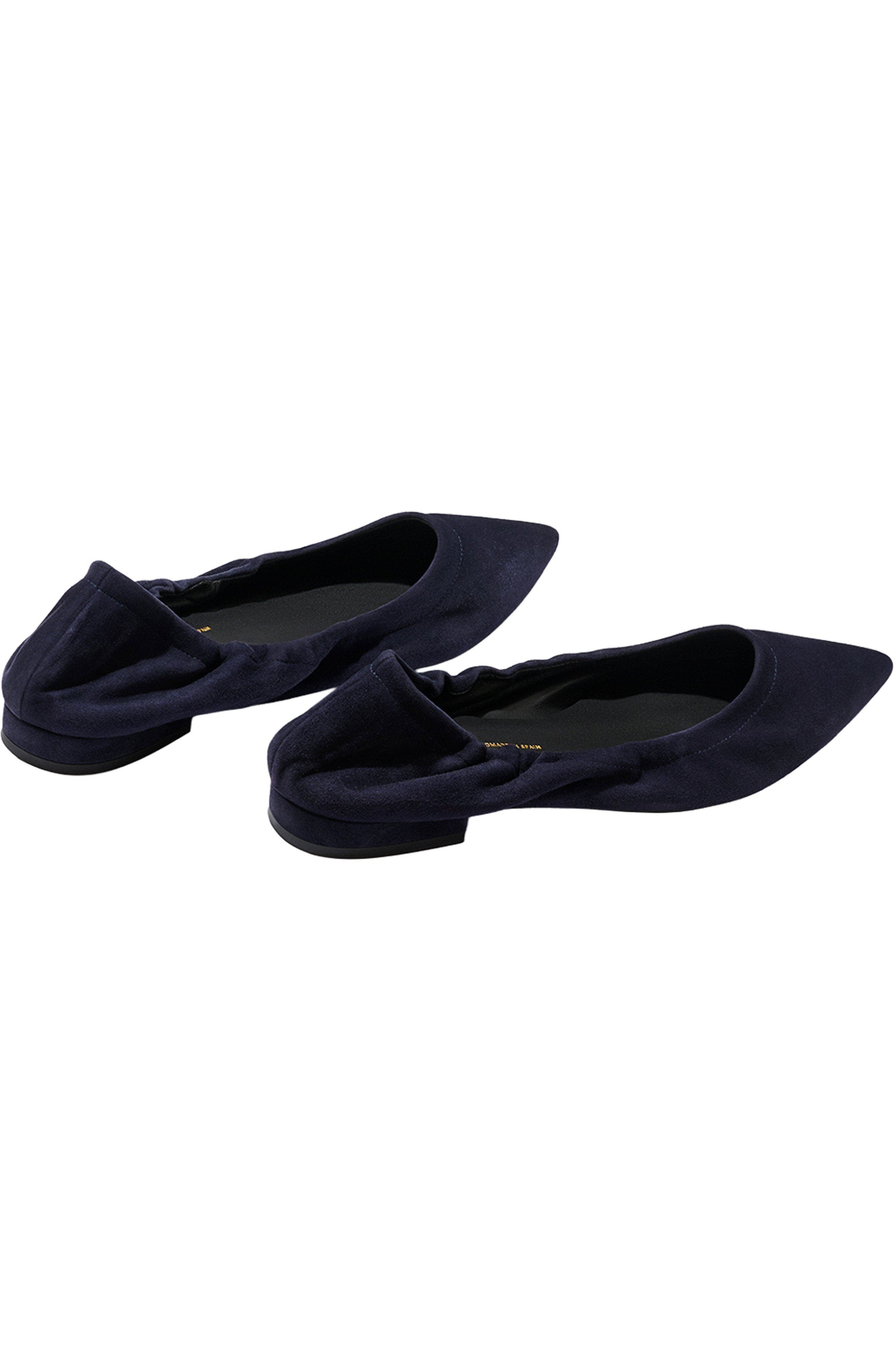 The Roma Ballet Flat, Alternate, color, Indigo Suede