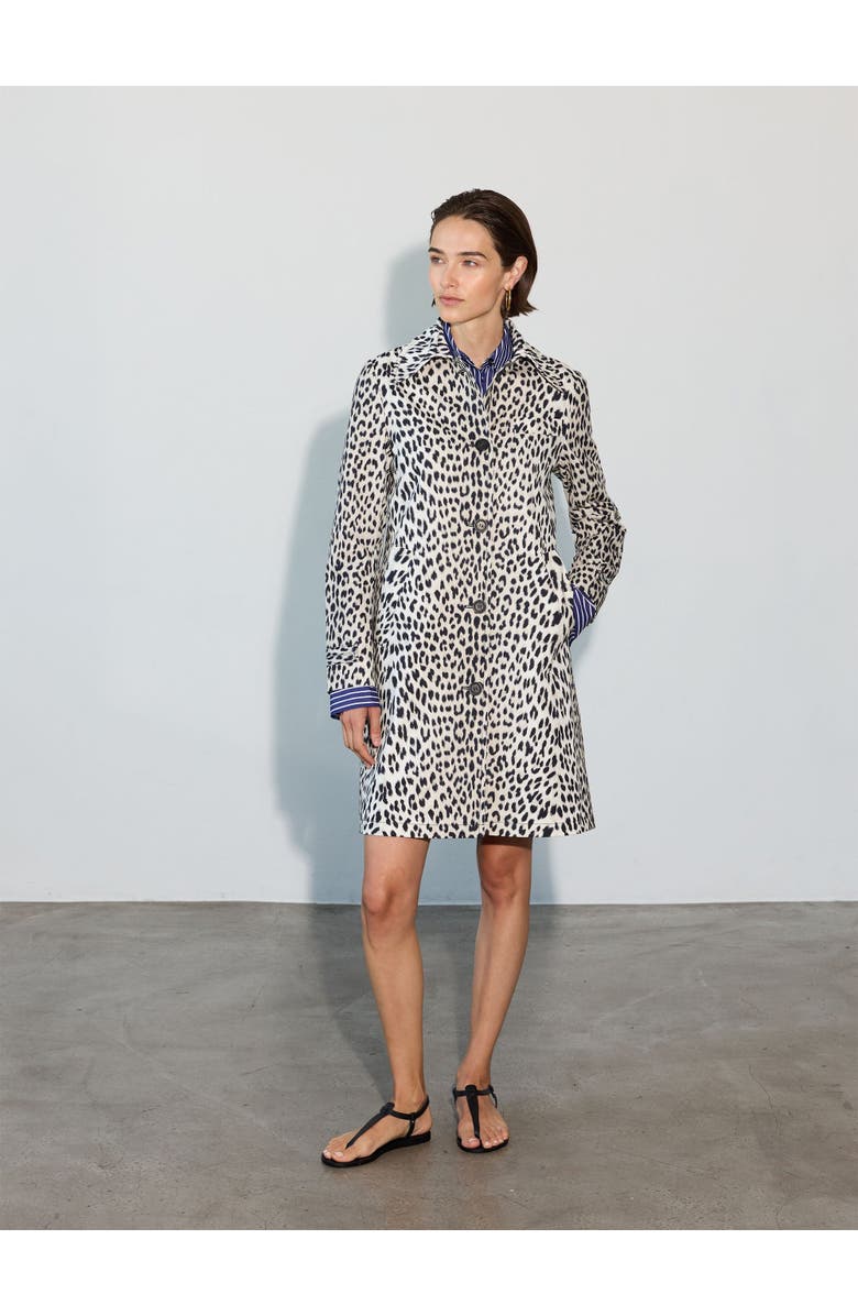 Callas Milano Alaine Coat cheetah print, Alternate, color, Black