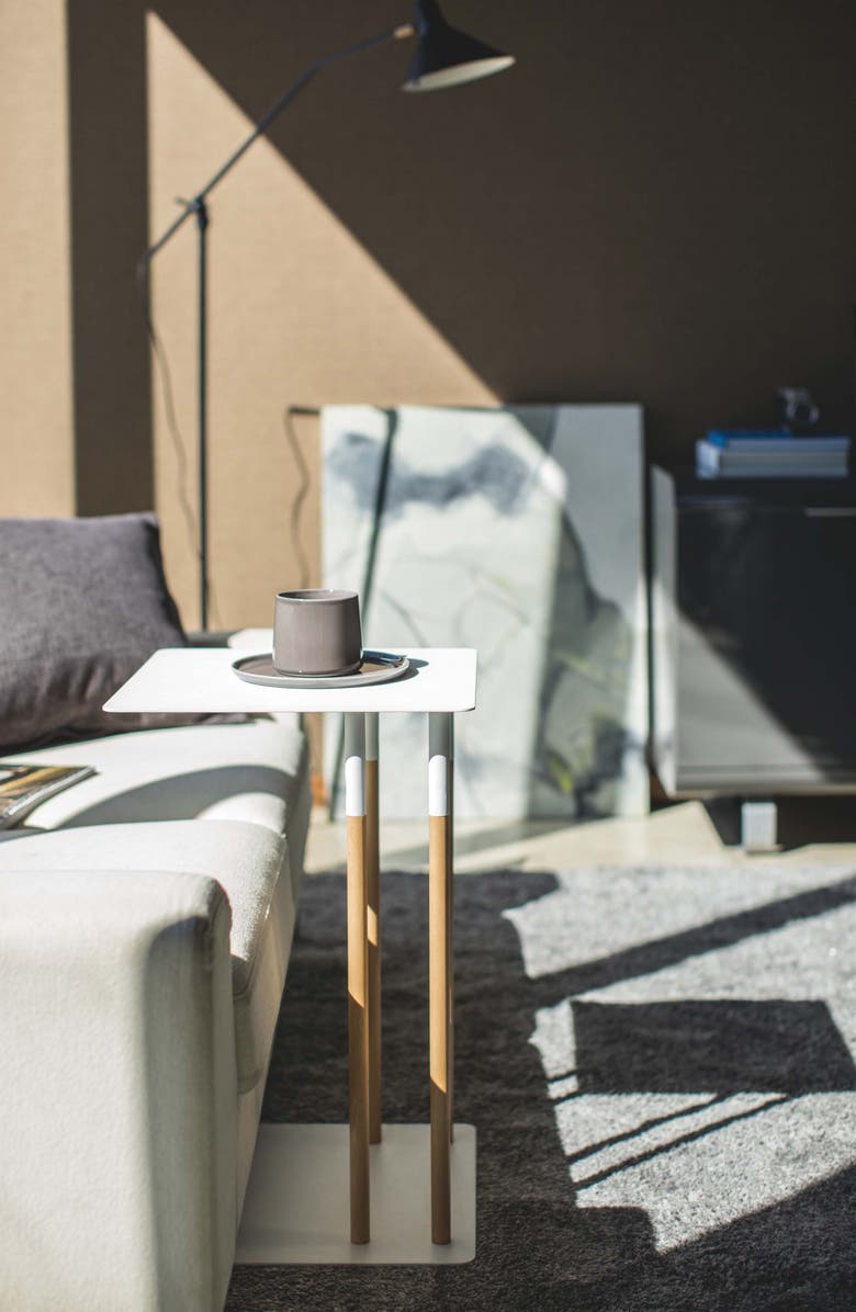 Yamazaki Sliding Side Table, Alternate, color, White