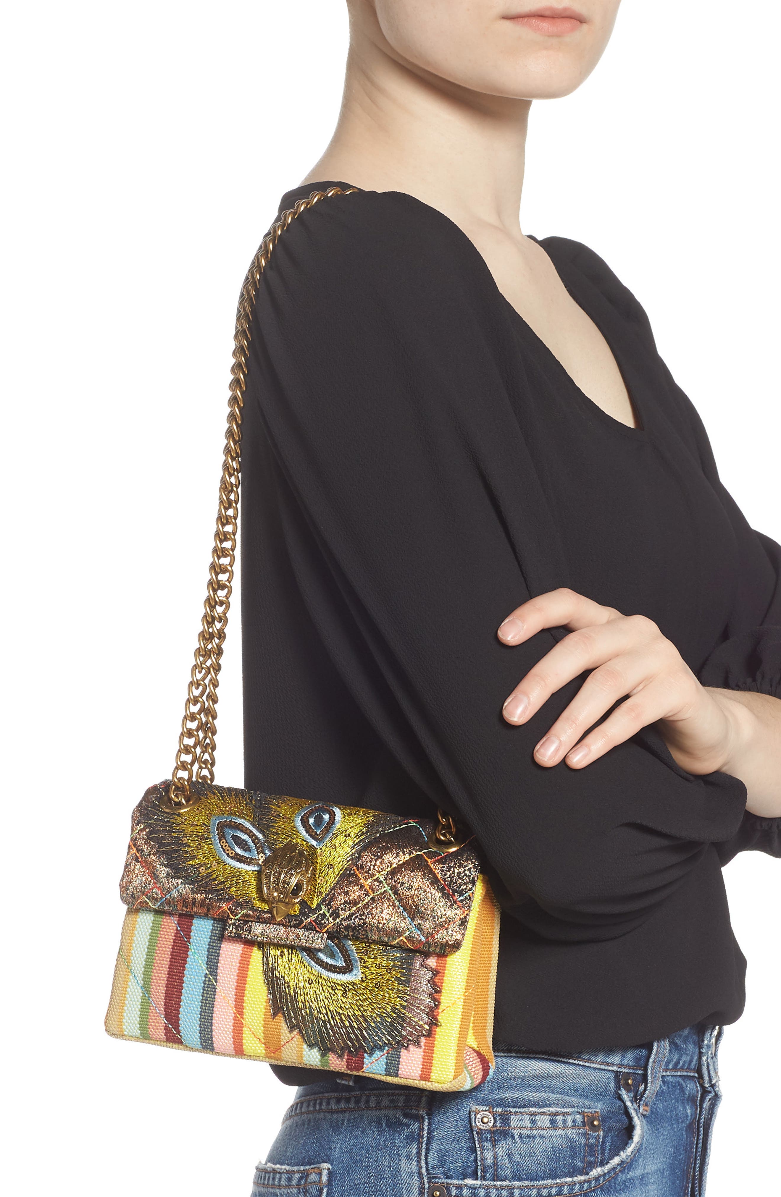 Kurt Geiger London Mini Kensington X Crossbody Bag, Alternate, color, 