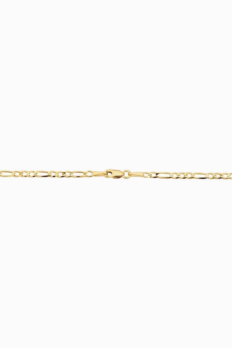 14K Gold Florentine Figaro Petite Bracelet, Alternate, color, Yellow Gold