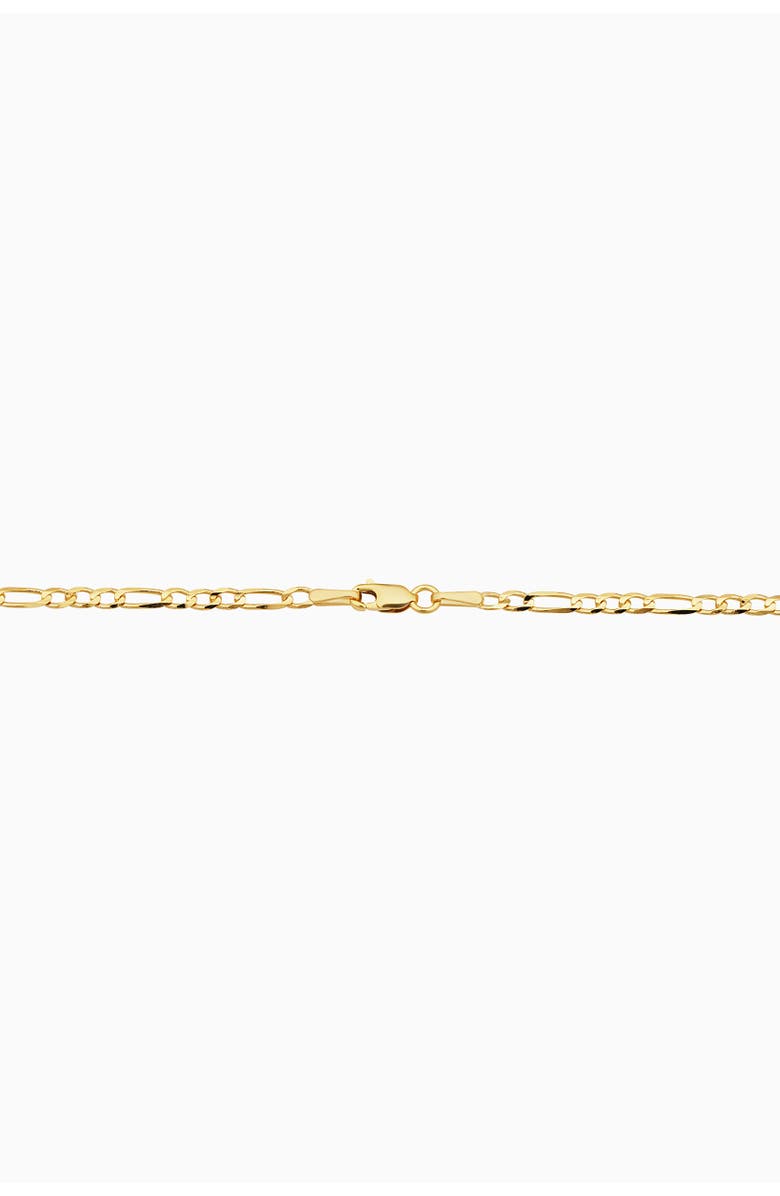 Oradina 14K Gold Florentine Figaro Petite Bracelet, Alternate, color, Yellow Gold