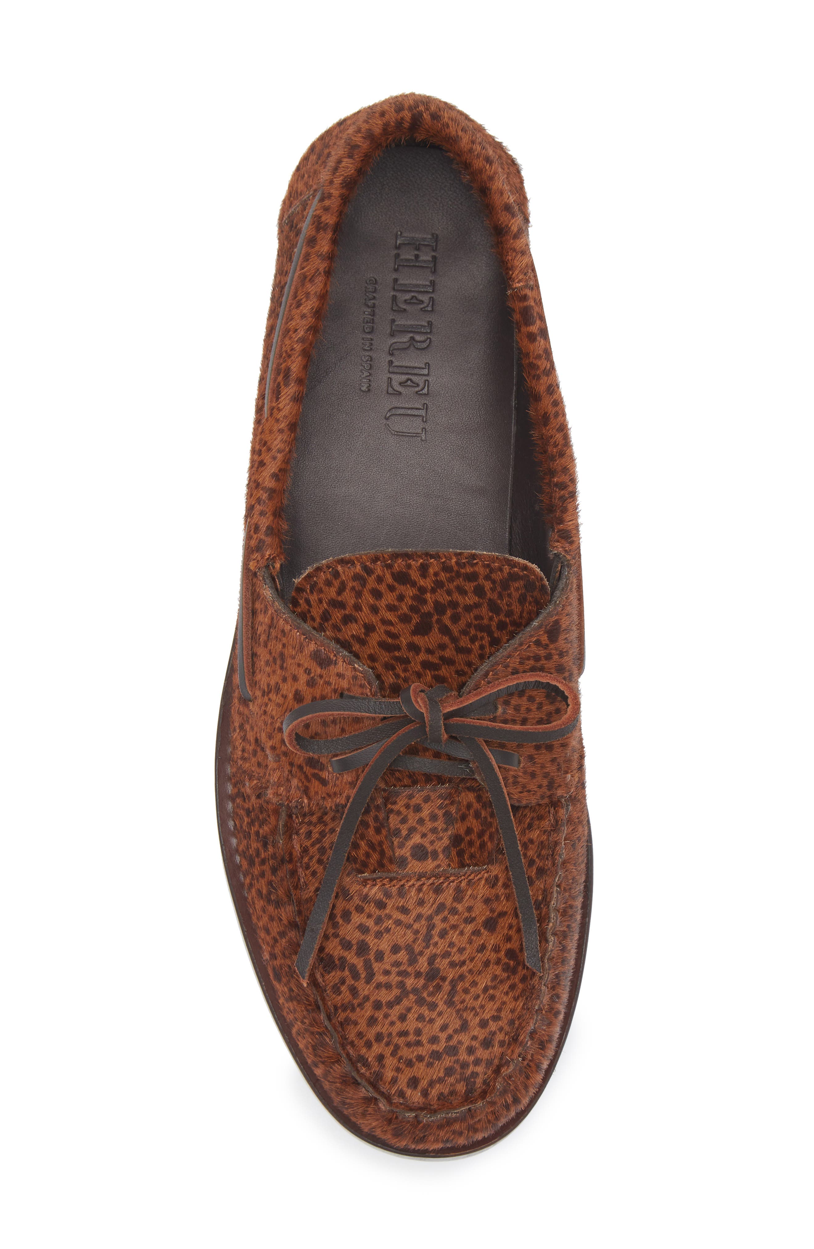 HEREU Saler Genuine Calf Hair Loafer, Alternate, color, Dotted Tan