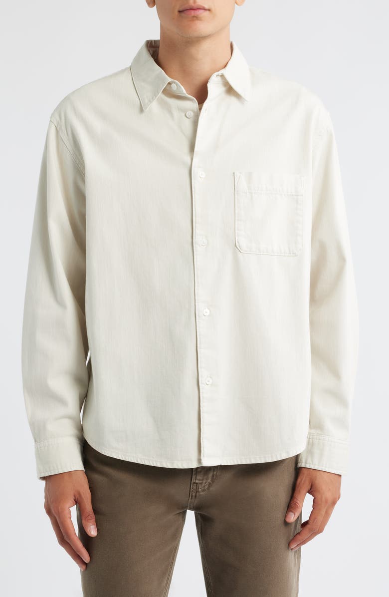 FRAME Modern Button-Up Shirt, Alternate, color, Warm White