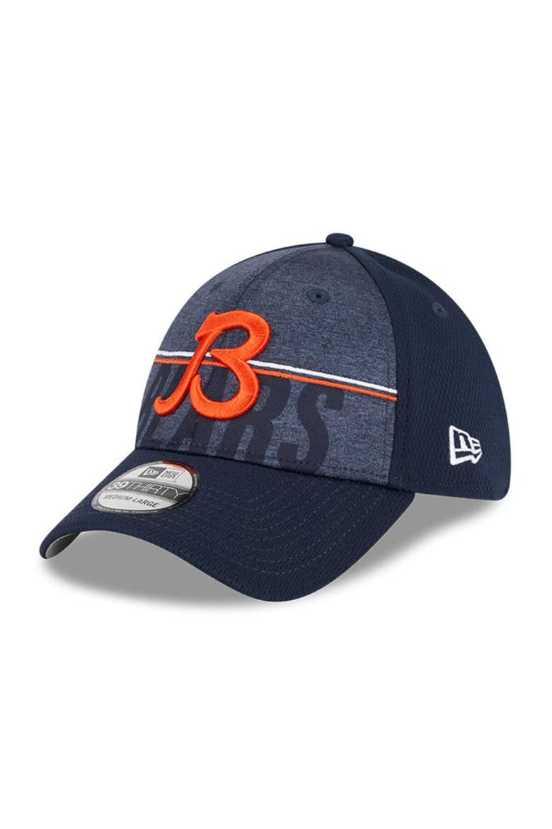 Men's New Era Navy Chicago Bears 2023 NFL Training Camp Secondary Logo 39THIRTY Flex Fit Hat, Main, color, Navy