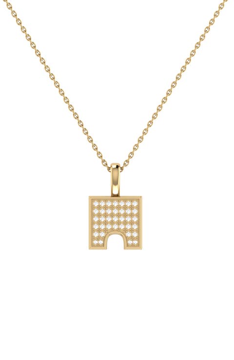 City Arches Diamond Pendant Necklace