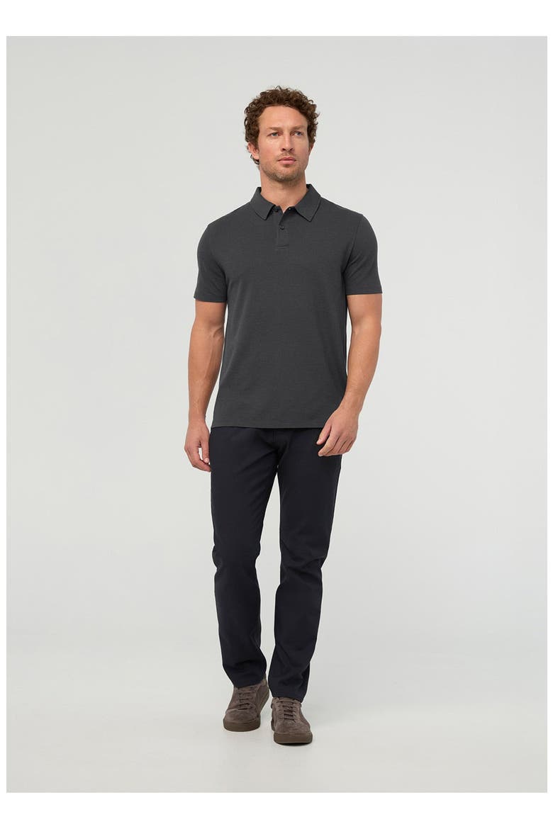 Air Flow Pique Polo, Alternate, color, Charcoal
