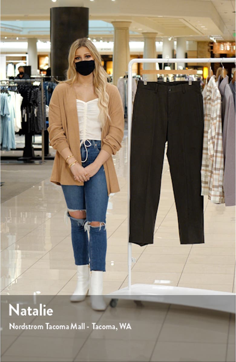 Charleston Khakis Flat Front Stretch Sateen Pants, sales video thumbnail