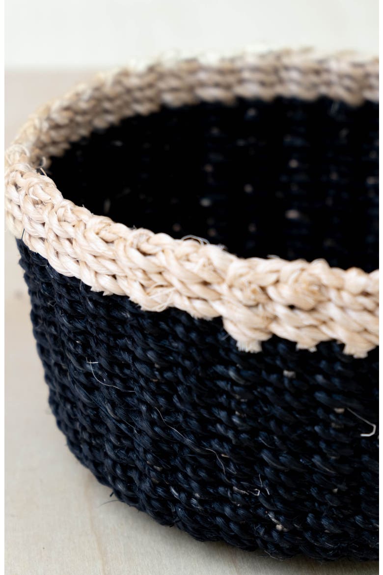 Mini Trinket Basket, Alternate, color, Black