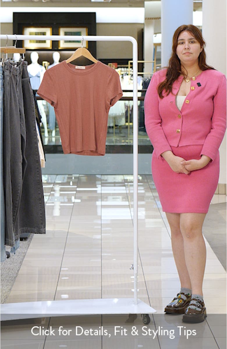 Lexi Pointelle Crewneck T-Shirt, sales video thumbnail