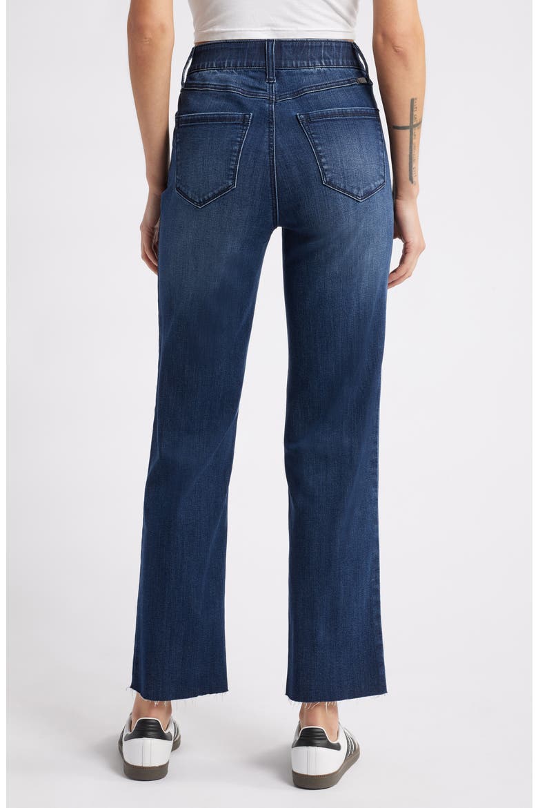 Magic Waistband High Waist Straight Leg Jeans, Alternate, color, GRAYDEN