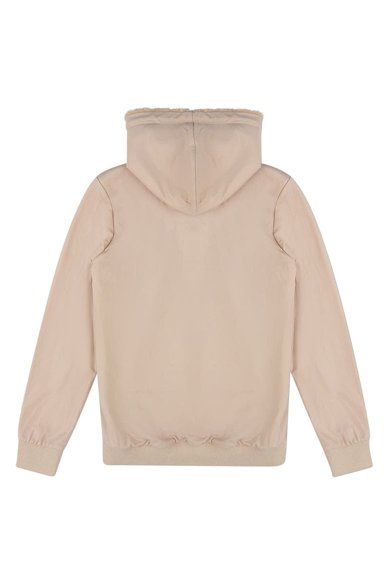 Zip-Up Hoodie with Cozy Faux Fur Lining, Alternate, color, Tan
