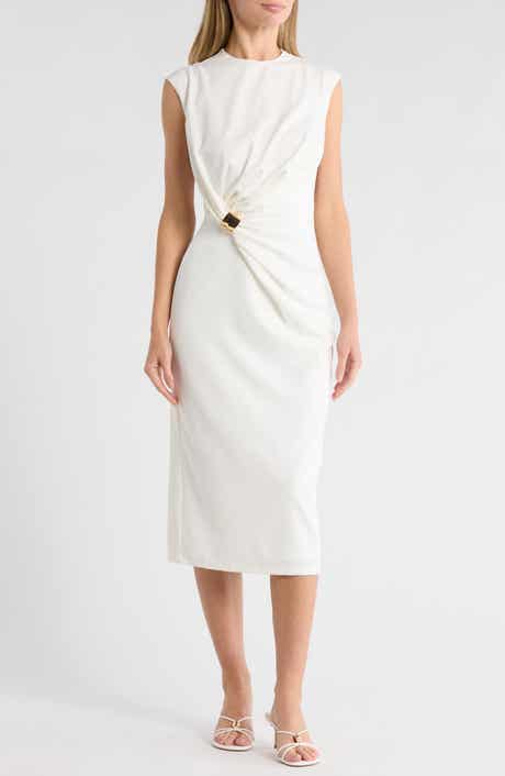 AREA STARS Charmi Cap Sleeve Midi Dress