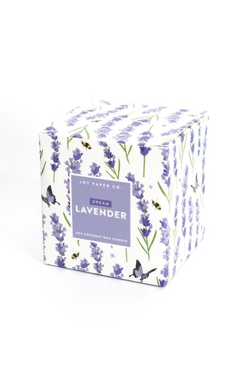 Joy Paper Co. Dream Coconut Soy Candle In Lavender