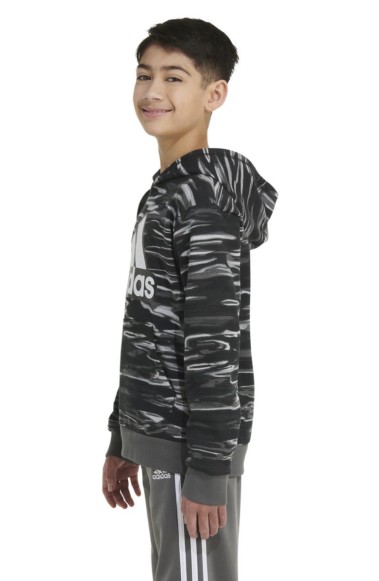 adidas Kids' Liquid Camo Pullover Hoodie, Alternate, color, 