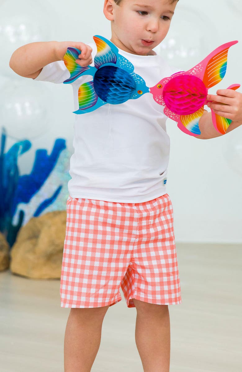 RuggedButts Two-Piece Rashguard Swimsuit, Alternate, color, Orange