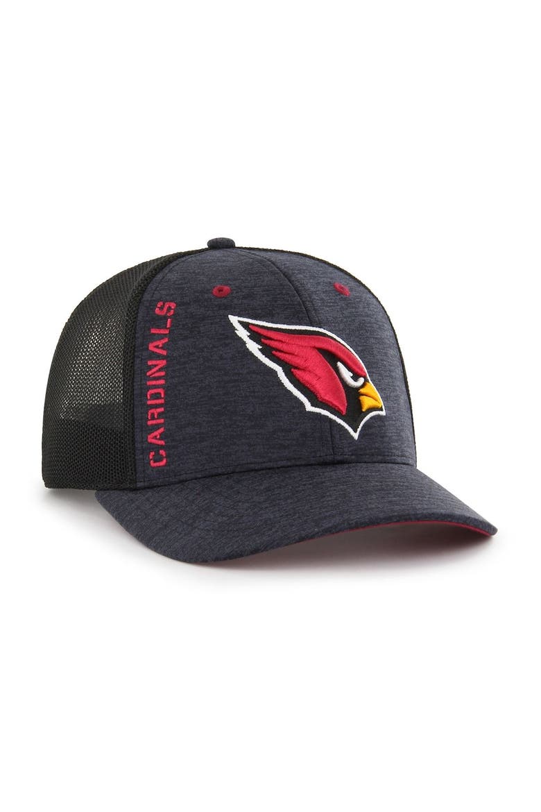 Men's '47 Black Arizona Cardinals Pixelation Trophy Flex Hat, Alternate, color, Black