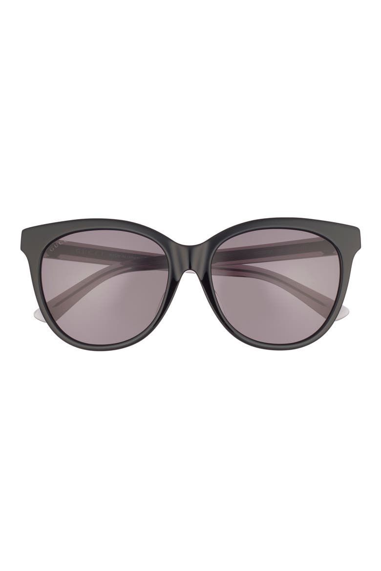 56mm Best Sunglasses, Main, color, SHINY BLACK