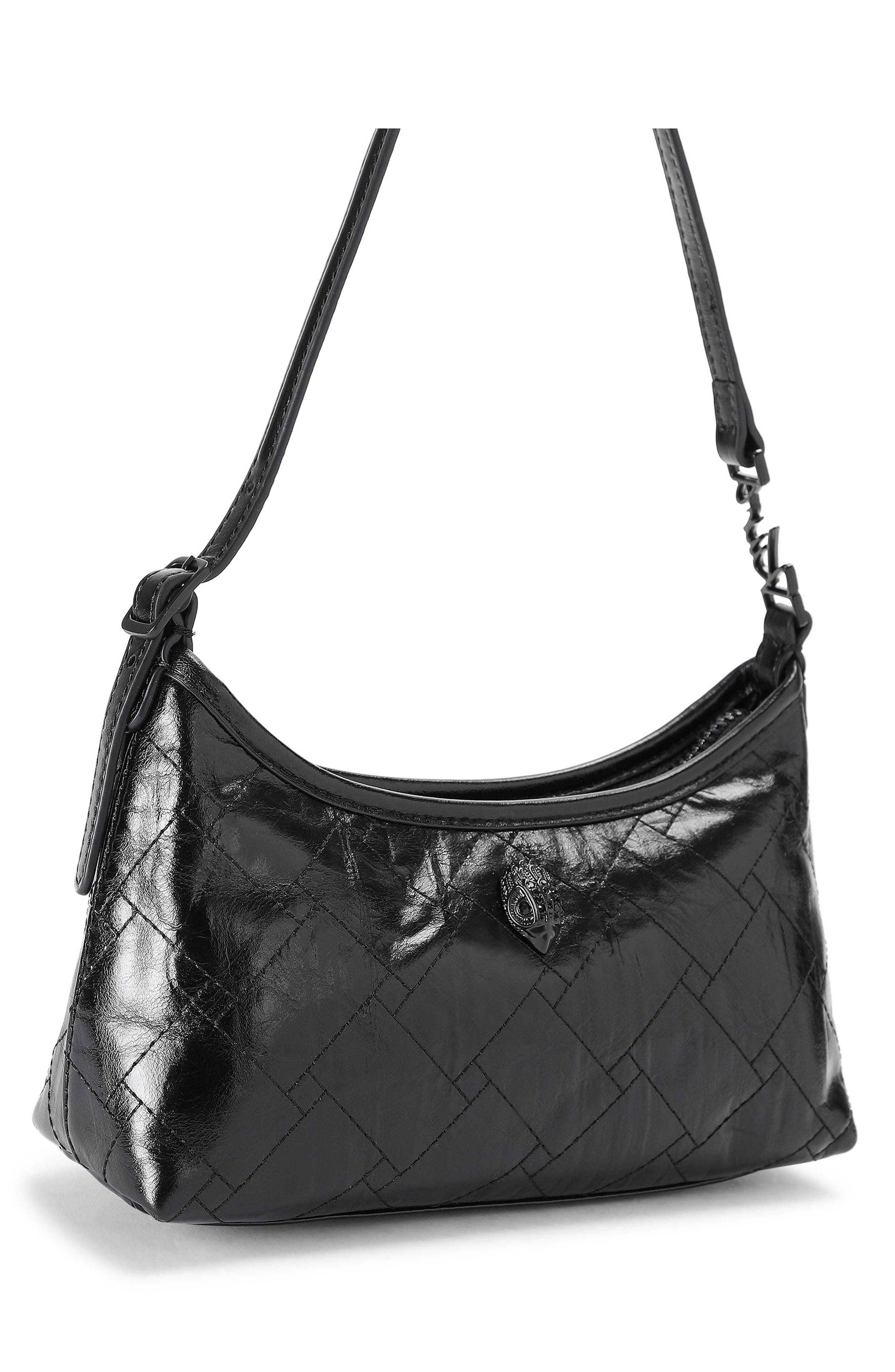Kurt Sling Baguette, Alternate, color, BLACK