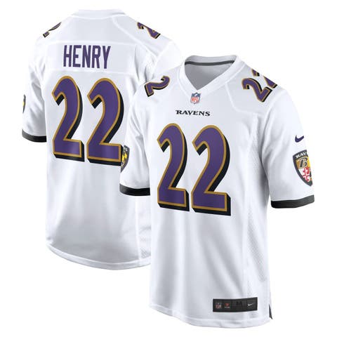Men's Nike Derrick Henry  White Baltimore Ravens White Game Jersey