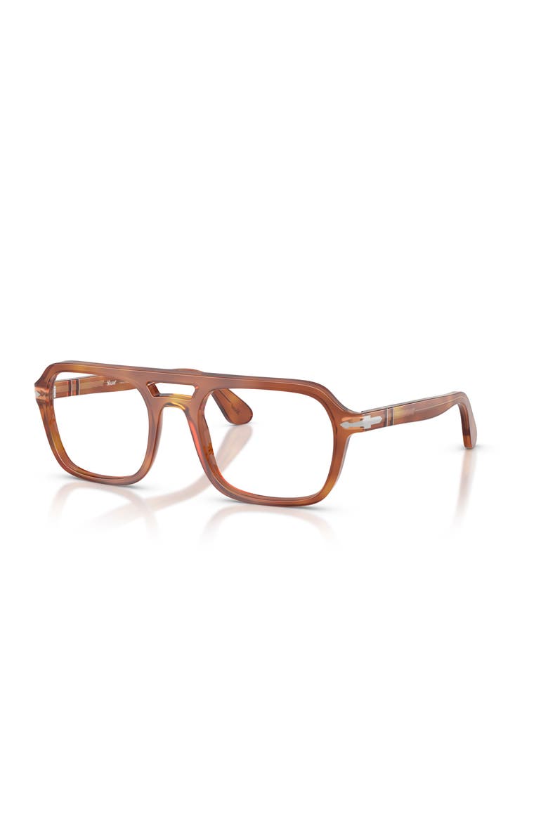 Persol 56mm Square optical glasses, Main, color, Brown