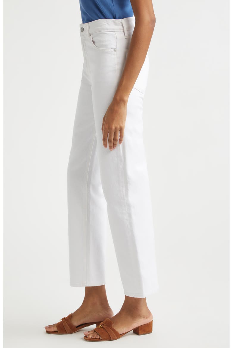 Leah Ankle Straight Leg Jeans, Alternate, color, WHITE