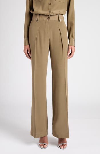 【関税＆送料込み】Tom Ford Pants With Front Pleats TOM FORD Pleated Wide Leg Silk Crêpe de Chine Pants | Nordstrom