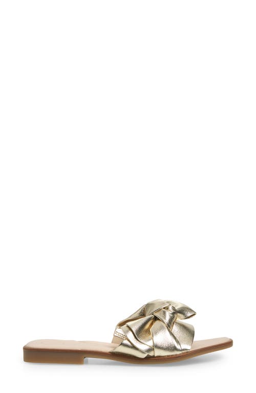 Paul Green Annie Slide Sandal In Platino Metallic Future