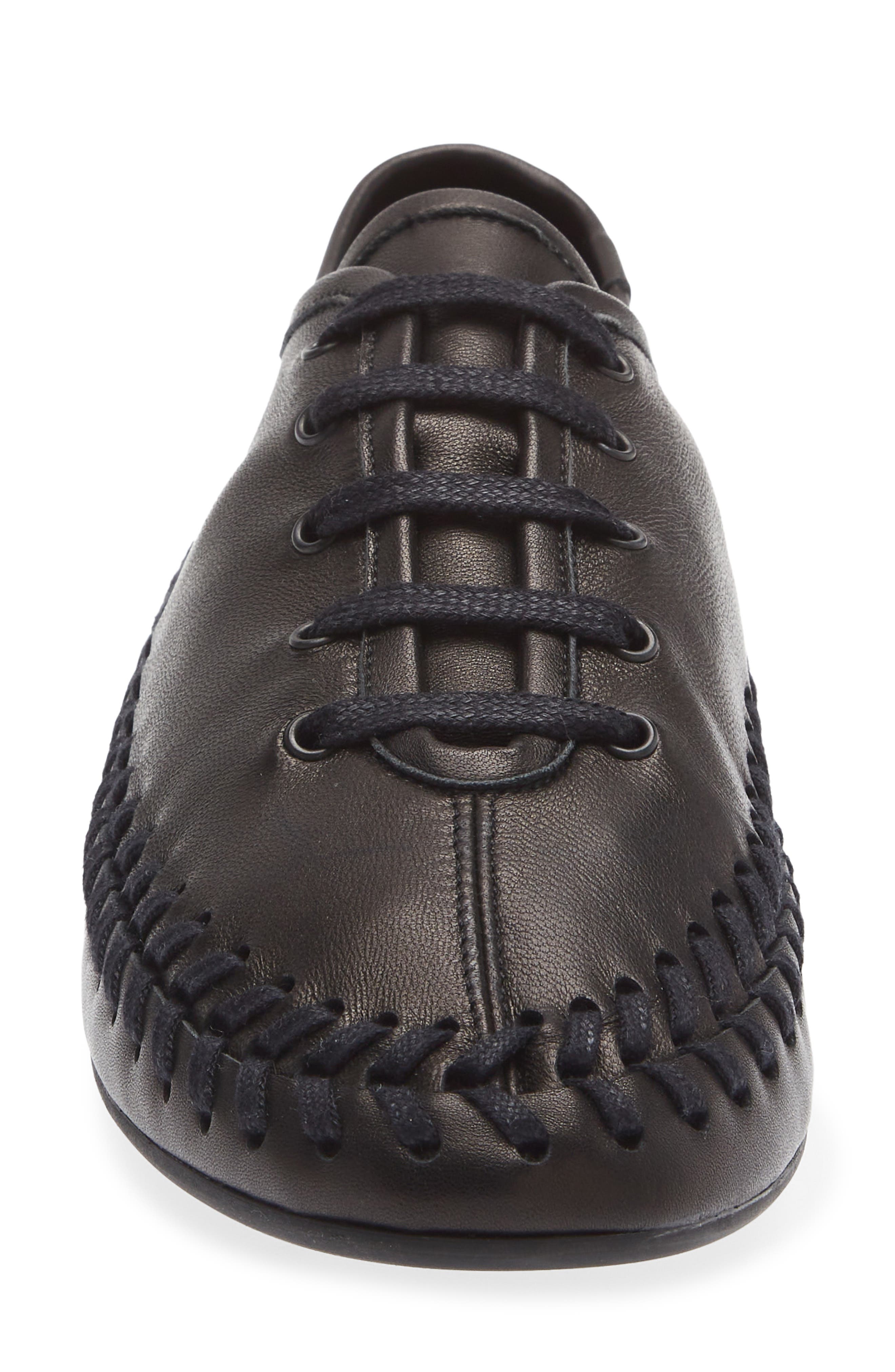 Birla Suede Leather Sneaker, Alternate, color, BLACK