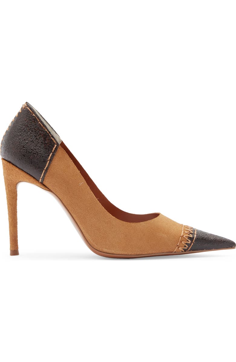 Jeffrey Campbell Ardyn Stiletto Pump, Alternate, color, Tan Suede Brown