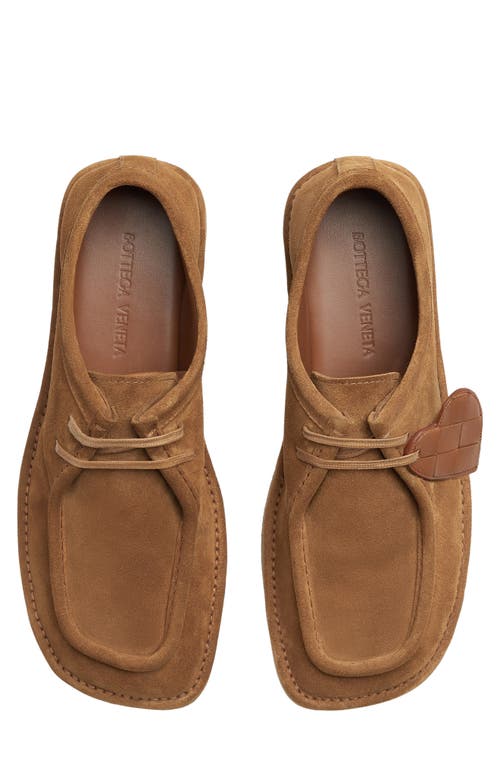 Bottega Veneta Suede Daddy Derby Shoes In Brown