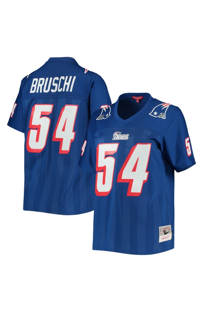 Mitchell & Ness Women's Mitchell & Ness Tedy Bruschi Royal New England Patriots Legacy Replica Player Jersey, Alternate, color, Royal