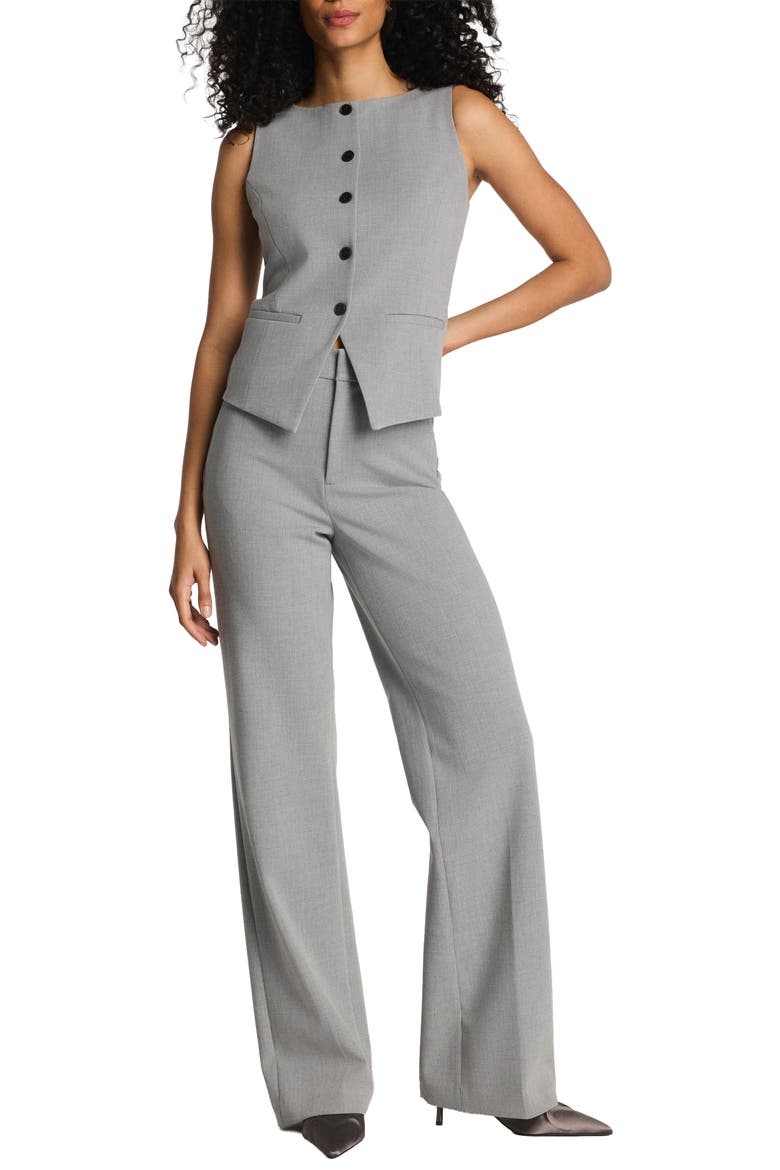 SPANXsupersmooth™ WellSuited 360 High Waist Wide Leg Pants, Alternate, color, HEATHER GREY