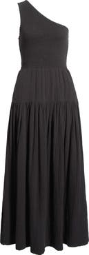 Elan New Smocked Tiered Cover-Up Maxi Dress