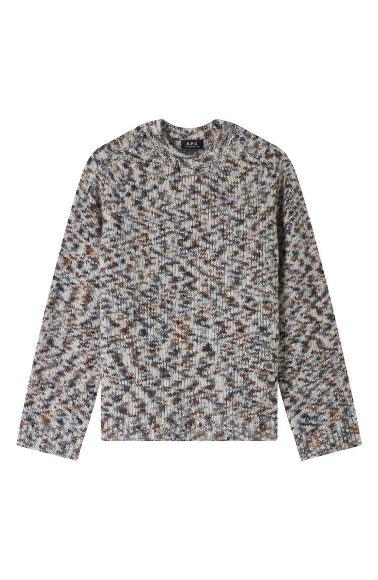 A.P.C. Heather Wool & Mohair Sweater, Alternate, color, 