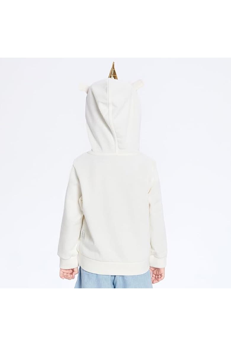 Dreamy Unicorn Hoodie, Alternate, color, White