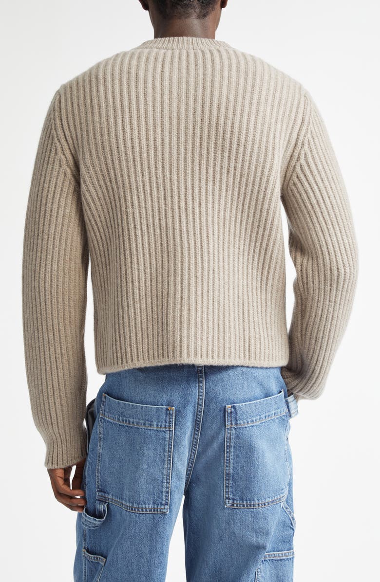 Bottega Veneta Rib Wool & Cashmere Cardigan, Alternate, color, 