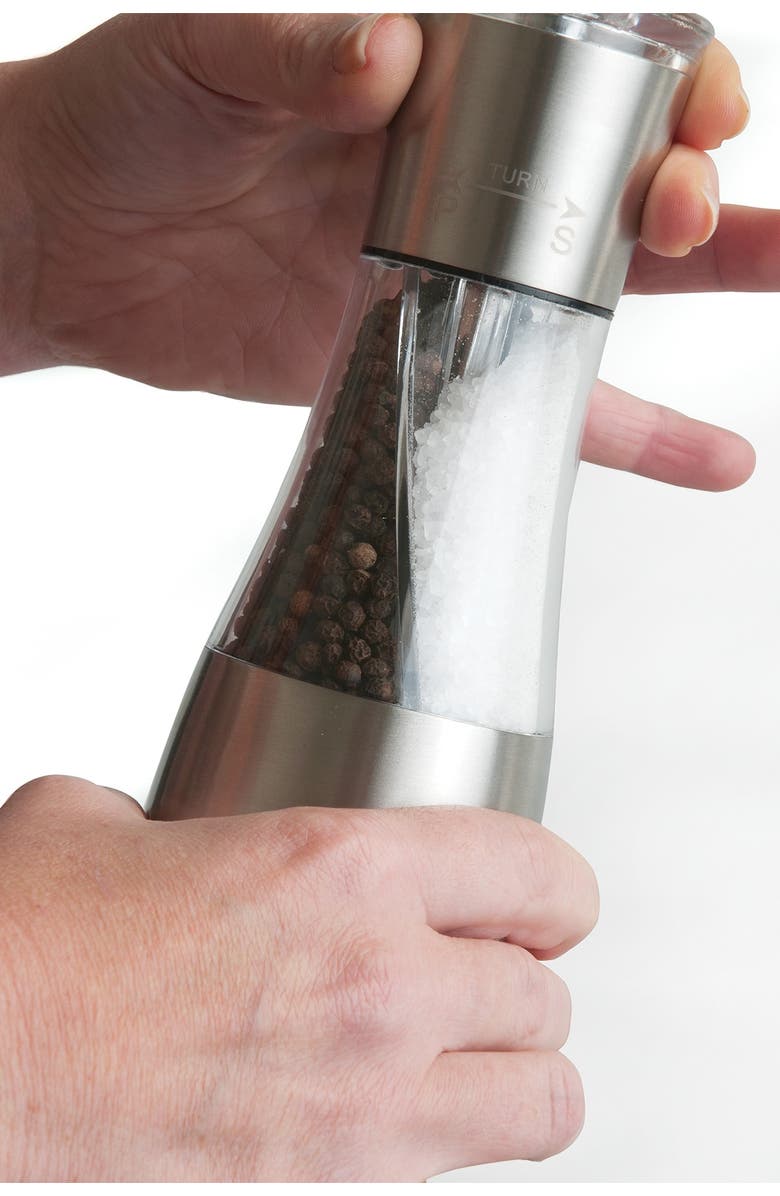 BergHOFF Silver Salt & Pepper Mill Duo, Alternate, color, Silver