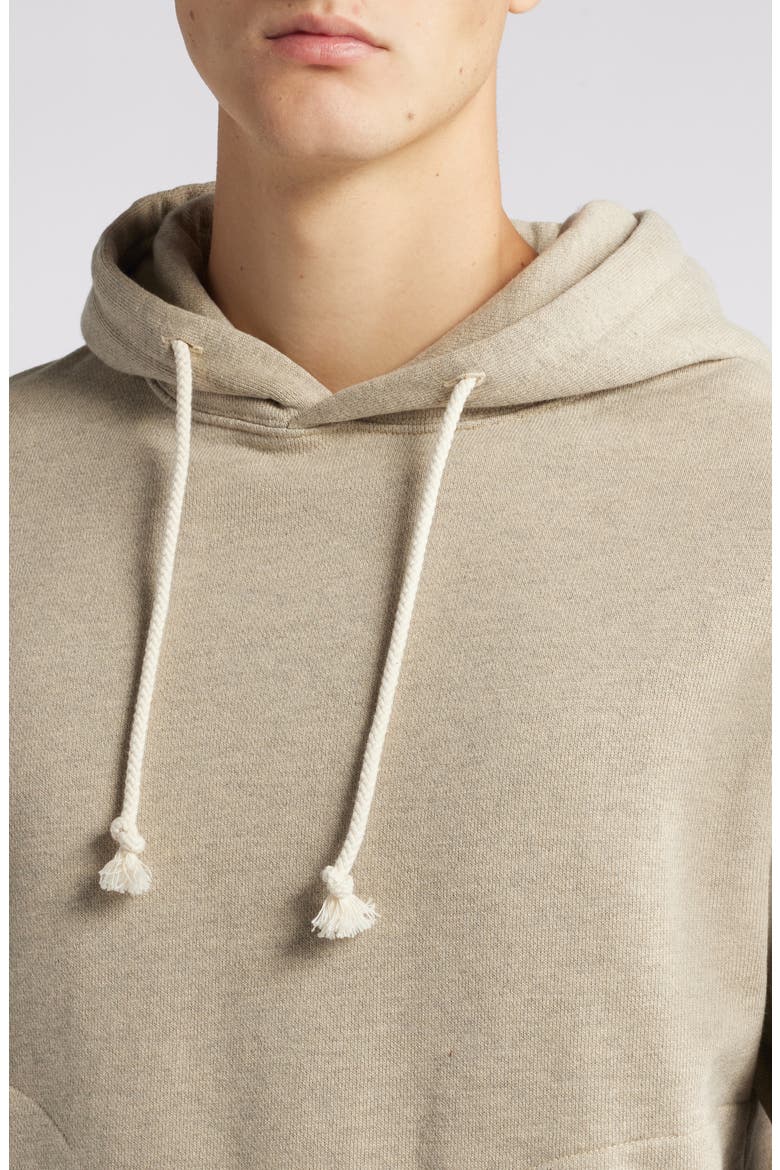 Organic Cotton Hoodie, Alternate, color, V GREY MELANGE