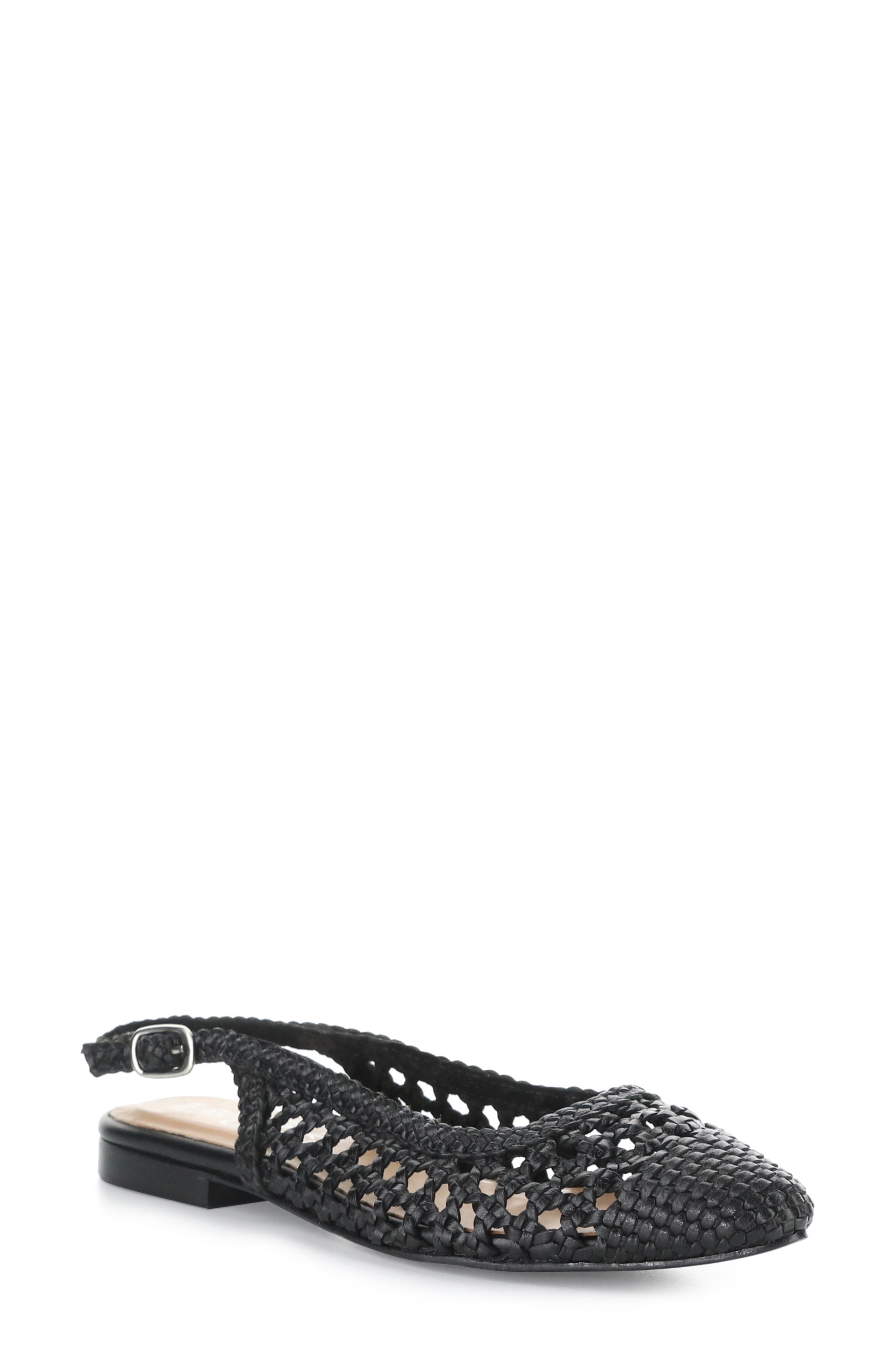 Bos. & Co. Willow Slingback Cap Toe Flat, Main, color, 