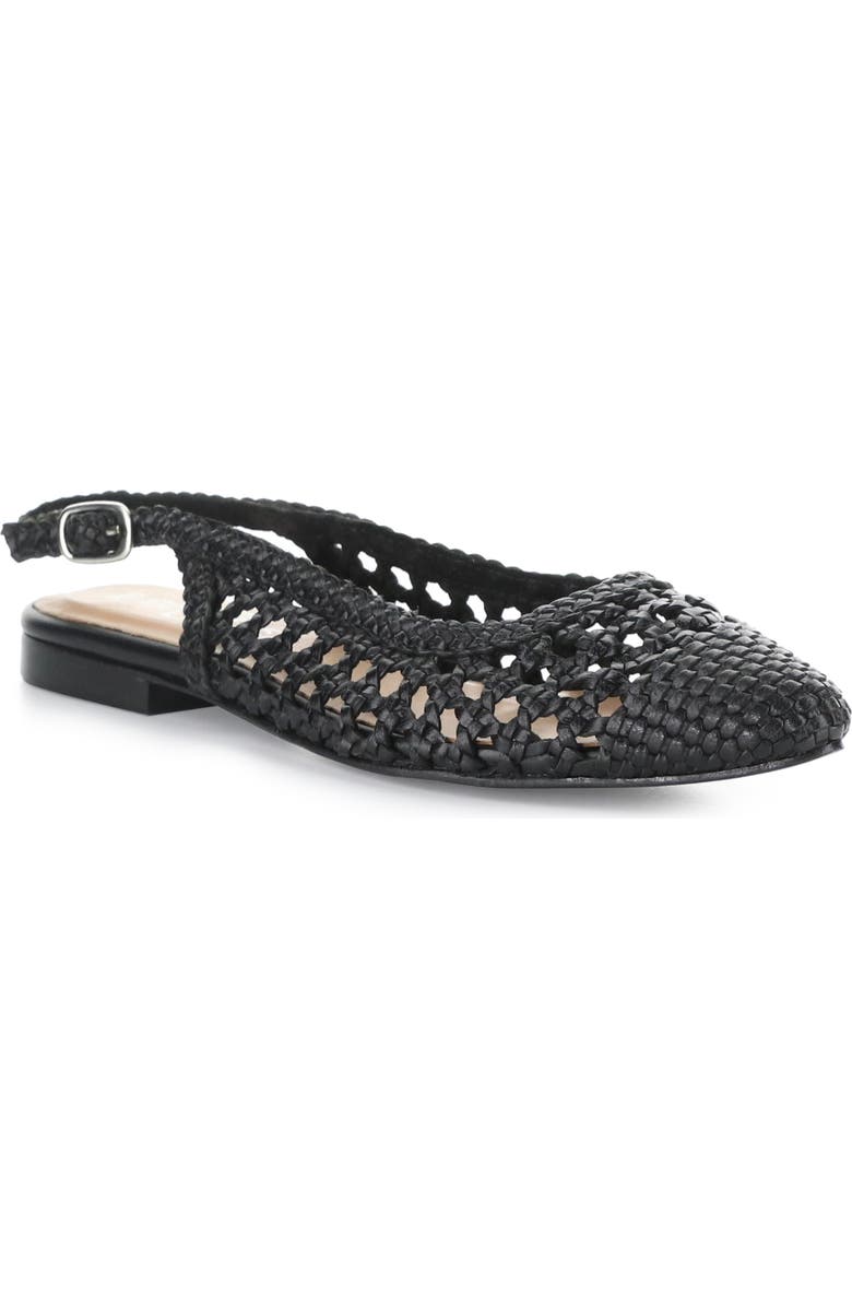 Bos. & Co. Willow Slingback Cap Toe Flat, Main, color,