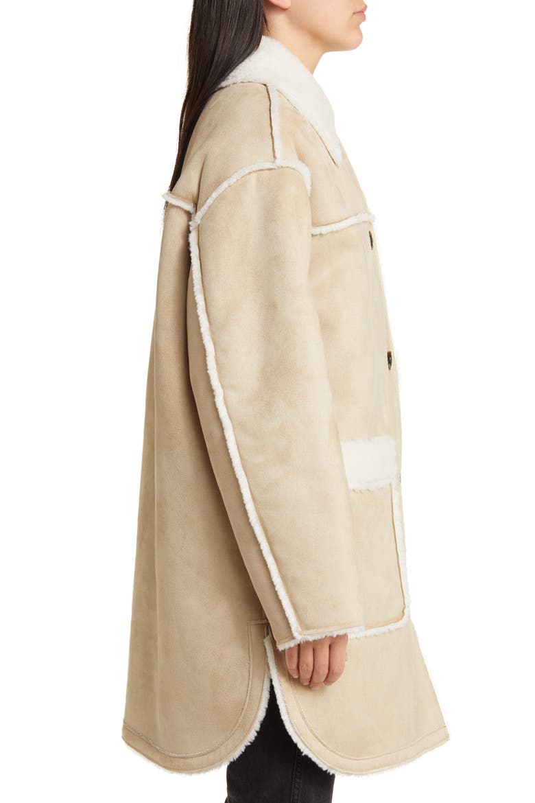 Takara Fleece Coat, Alternate, color, SAN